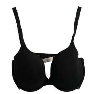 La Senza Black Push-Up Plunge Bra 38DD